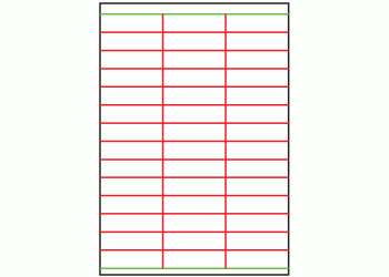 70mm x 20mm - 42 labels per sheet