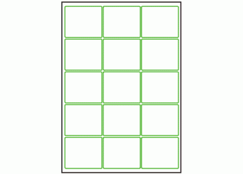 64mm x 54mm - 15 labels per sheet