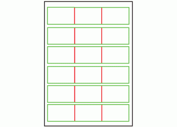 65mm x 40mm - 18 labels per sheet