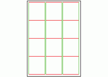 63.5mm x 71mm - 12 labels per sheet