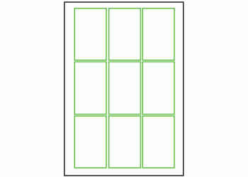 55mm x 90mm - 9 labels per sheet