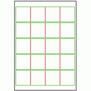 50mm x 50mm - 20 labels per sheet