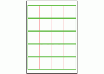 50mm x 50mm - 20 labels per sheet