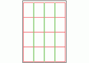 48mm x 71mm - 16 labels per sheet