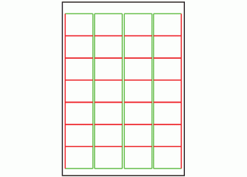 48mm x 38mm - 28 labels per sheet