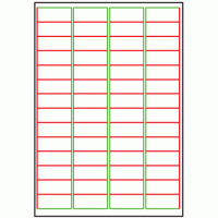 48mm x 20mm - 56 labels per sheet