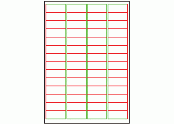 48mm x 20mm - 56 labels per sheet