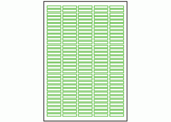 35mm x 6mm - 155 labels per sheet