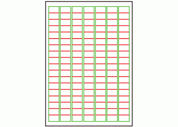 25mm x 15mm - 126 labels per sheet