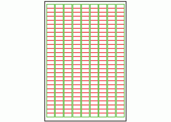 20mm x 10mm - 252 labels per sheet