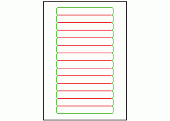 145mm x 19mm - 14 labels per sheet