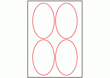 90mm x 140mm - 4 labels per sheet