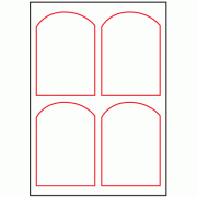 98mm x 140mm - 4 labels per sheet