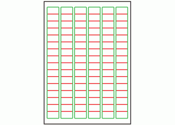 30mm x 16mm - 96 labels per sheet