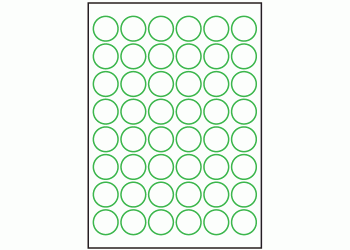 30mm dia - 48 labels per sheet