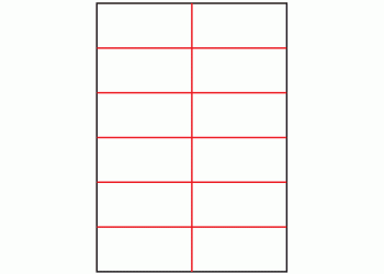 105mm x 49.2mm - 12 labels per sheet