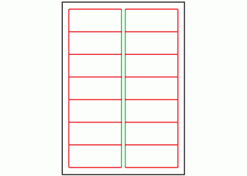 99.1mm x 38.1mm - 14 labels per sheet