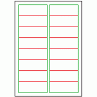 99.1mm x 34mm - 16 labels per sheet