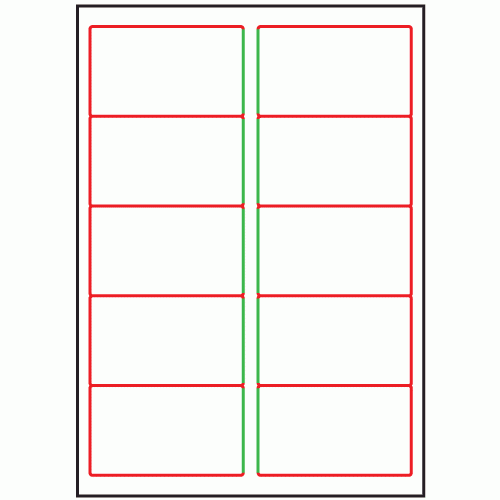 533 99mm x 57mm 10 labels per sheet