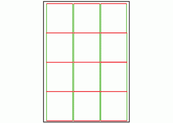 63.5mm x 72mm - 12 labels per sheet
