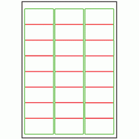 64mm x 33.9mm - 24 labels per sheet