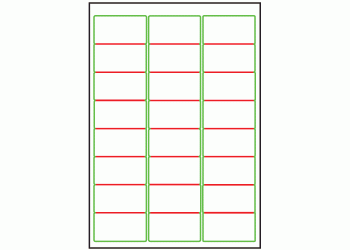 64mm x 33.9mm - 24 labels per sheet