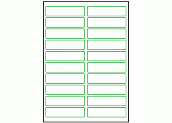 97mm x 26mm - 20 labels per sheet