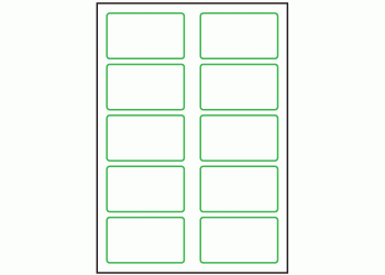 75mm x 51mm - 10 labels per sheet