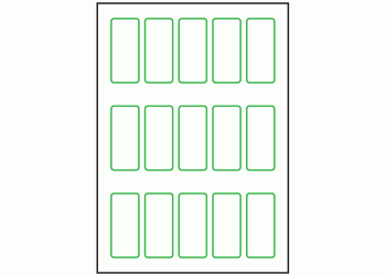 34mm x 75mm - 15 labels per sheet