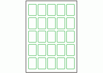 34mm x 51mm - 25 labels per sheet