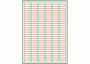 30mm x 10mm - 168 labels per sheet