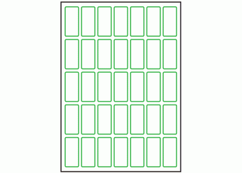 24mm x 51mm - 35 labels per sheet