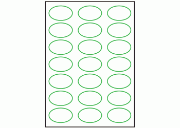 50mm x 35mm - 21 labels per sheet