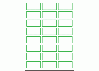 60mm x 32mm - 24 labels per sheet