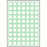 25mm x 25mm - 70 labels per sheet