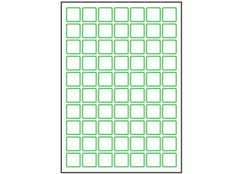 25mm x 25mm - 70 labels per sheet