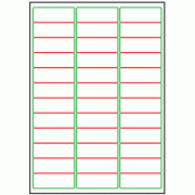 63.5mm x 23mm - 36 labels per sheet