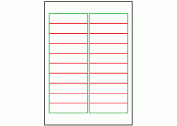 98mm x 25.4mm - 20 labels per sheet