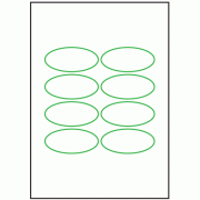 55mm x 25mm - 8 labels per sheet