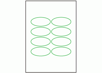 55mm x 25mm - 8 labels per sheet