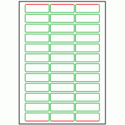 60mm x 20mm - 36 labels per sheet