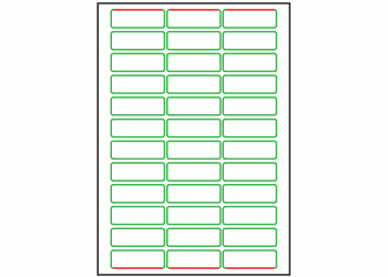 60mm x 20mm - 36 labels per sheet