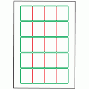 42mm x 52mm - 20 labels per sheet