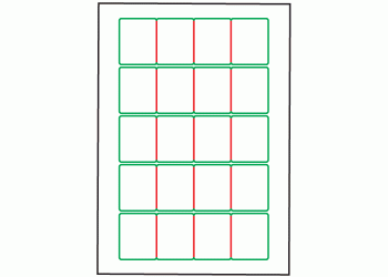 42mm x 52mm - 20 labels per sheet