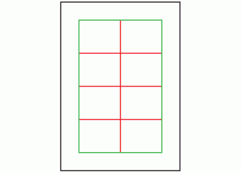 75mm x 60mm - 8 labels per sheet