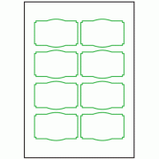 85mm x 55mm - 8 labels per sheet