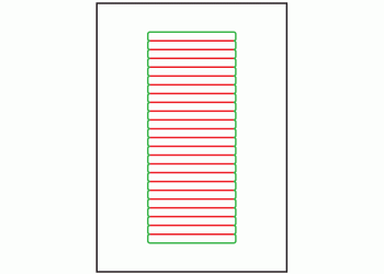 100mm x 10mm - 24 labels per sheet