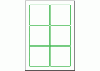 88mm x 88mm - 6 labels per sheet