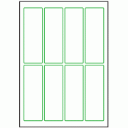 135mm x 45mm - 8 labels per sheet