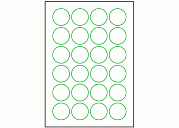 41mm dia - 24 labels per sheet